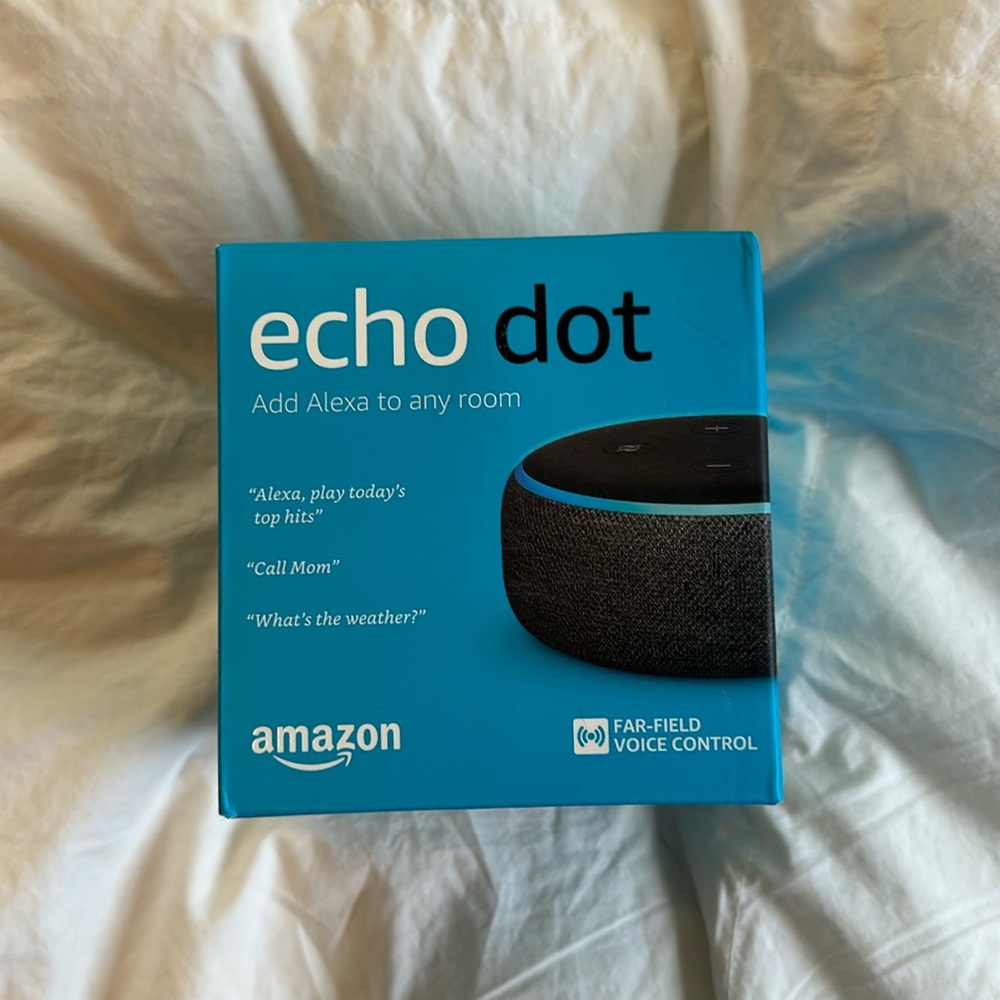 Echo dot- new in box, never opened